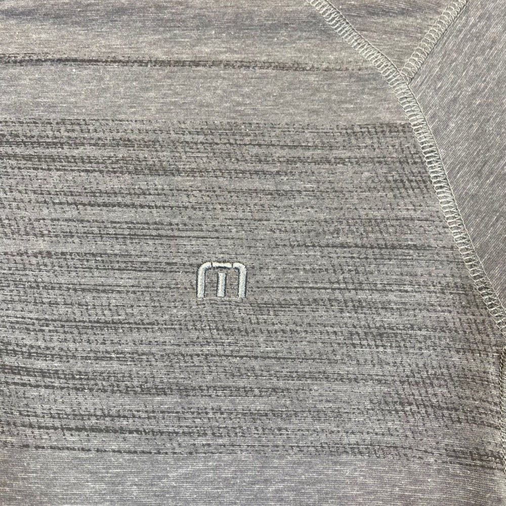 Travis Mathew Sweatshirt Men Medium Gray Heather 1/4 Zip Golf Casual Stretch Top - Picture 4 of 10